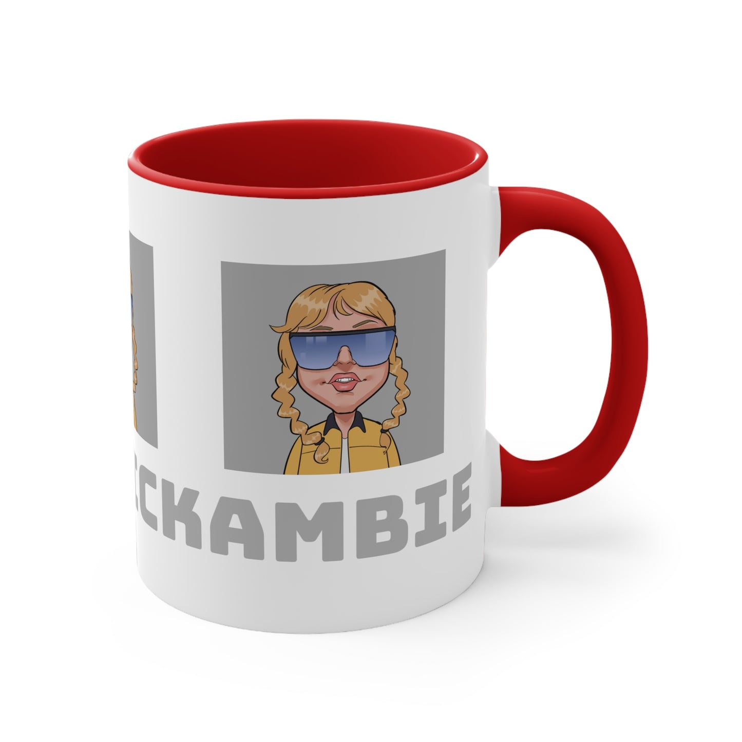 Ambie's 4th logo colorful Accent Mugs