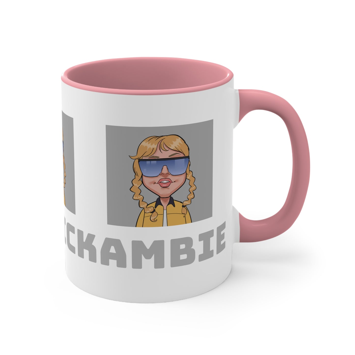 Ambie's 4th logo colorful Accent Mugs