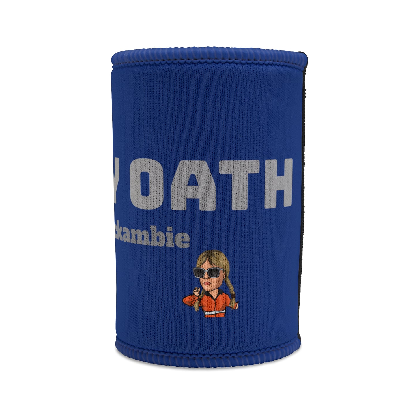 Ambie's style stubby cooler "bloody oath"