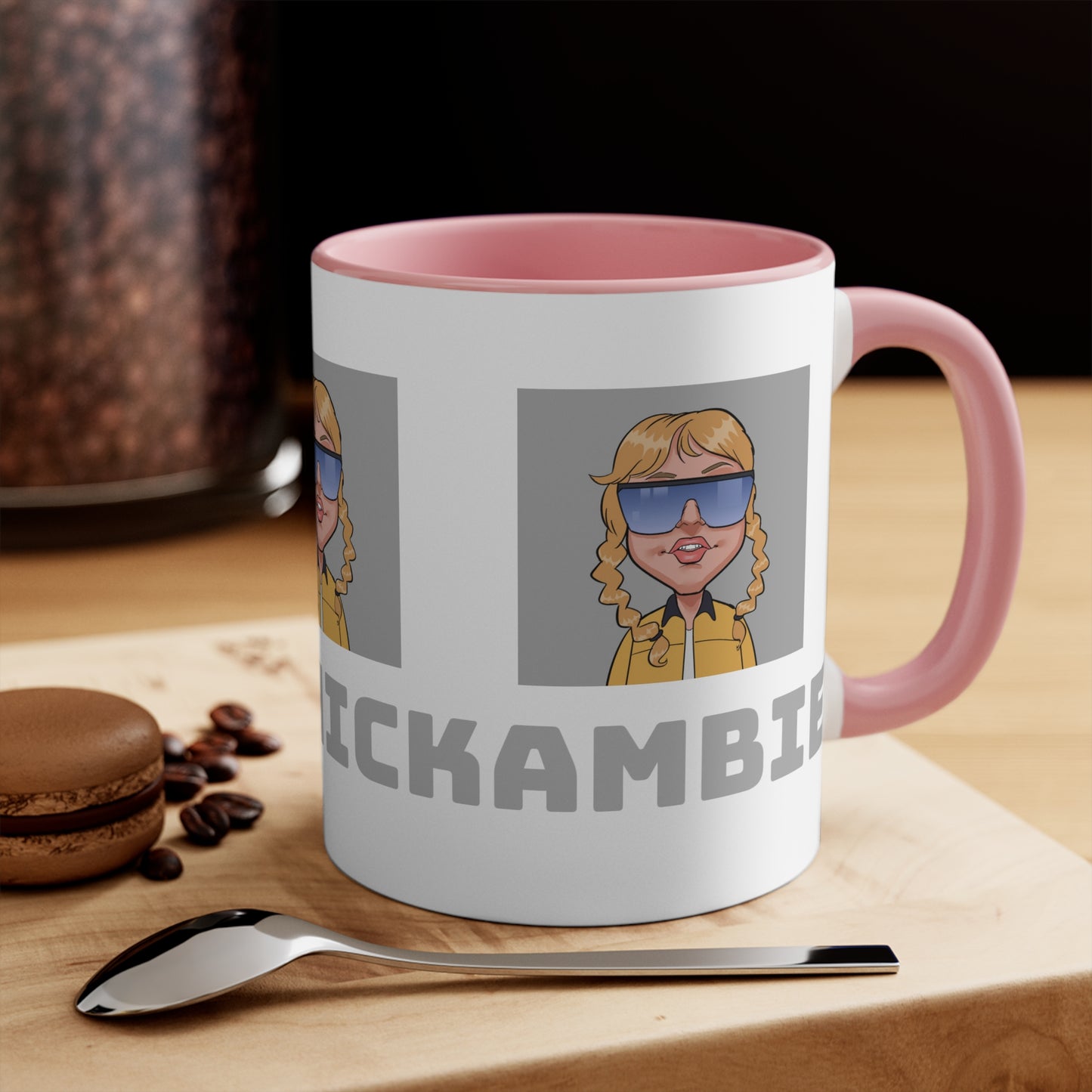 Ambie's 4th logo colorful Accent Mugs