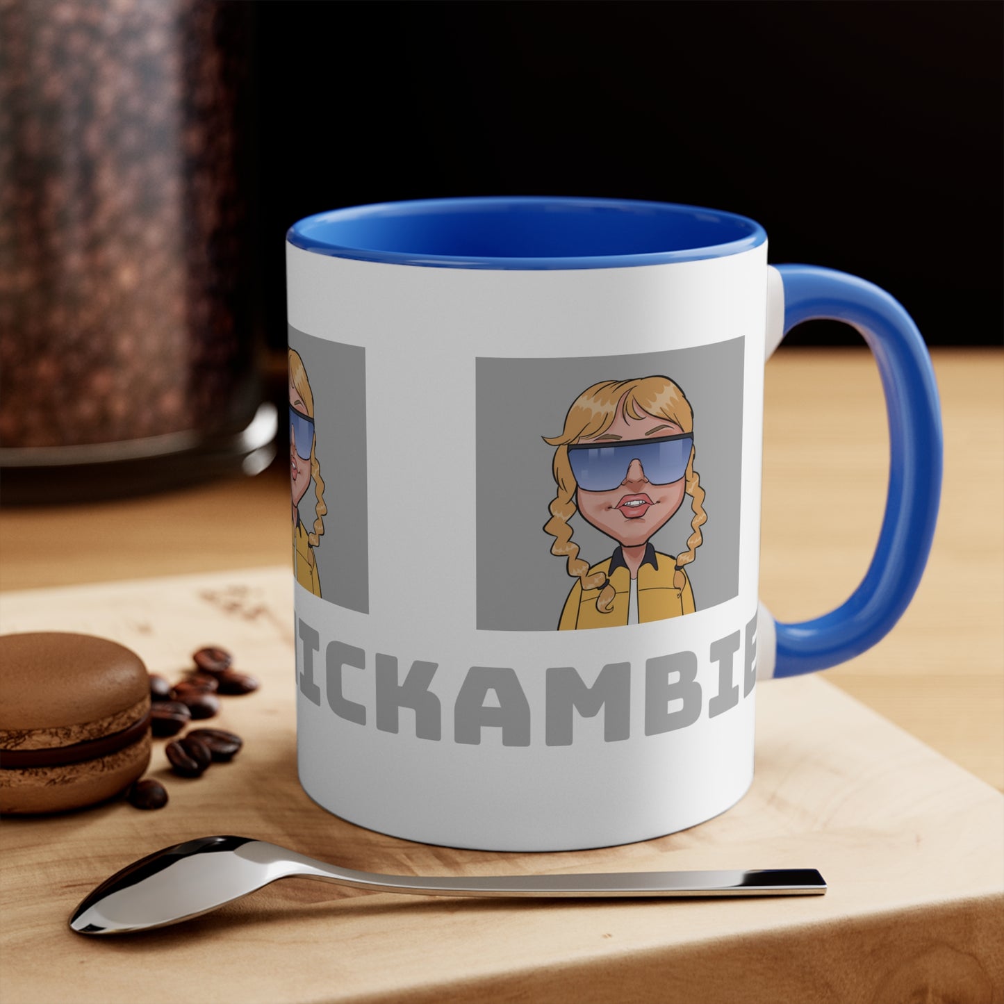 Ambie's 4th logo colorful Accent Mugs