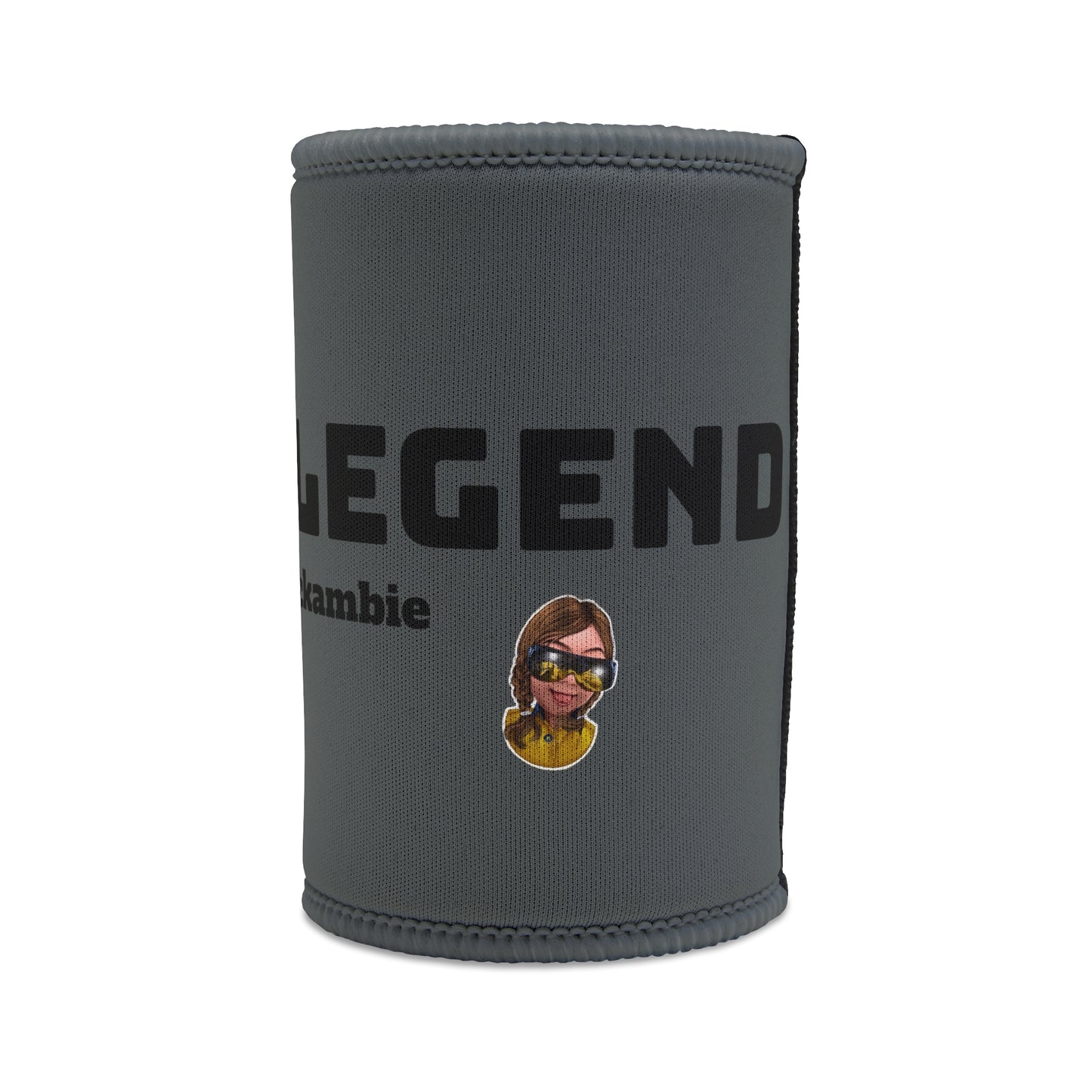 Ambie's style stubby cooler "fucken legend"