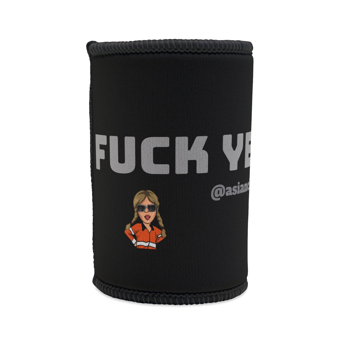 Ambie's style stubby cooler "fuck yeah cunt"